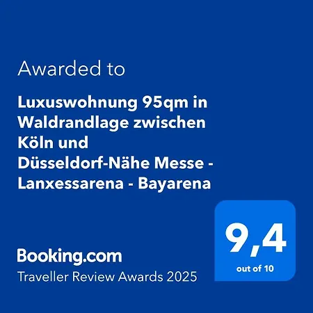 Luxuswohnung 95qm In Waldrandlage Zwischen Koeln Und Duesseldorf-naehe Messe - Lanxessarena - Bayarena Apartamento
